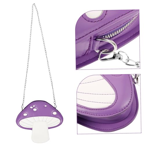 Sac à main champignon en cuir PU rose | Accessoire de mode estivale exclusif - 4