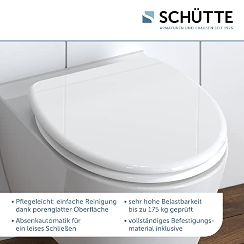 WC-Sitz mit Absenkautomatik von Schütte aus Duroplast