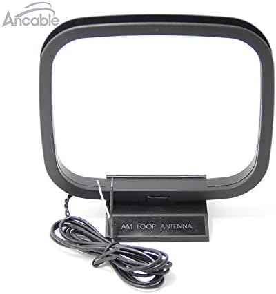 Ancable F Male HiFi FM Indoor Antenna 75ohm UNBAL and AM Loop Antenna