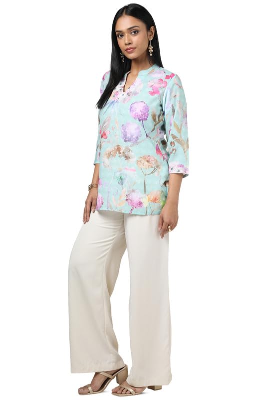 Soch Womens Light Green Floral Print Tunic - Image 3 thumbnail