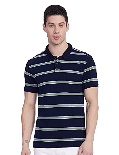 Image of Levi's Men's Striped Polo Collar T-Shirt