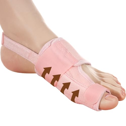 PEDIGOO Bunion Corrector for Women Big Toe: Non-Slip Bunion Toe Separator, Hallux Valgus Relief for Day/Night Support (Pink)