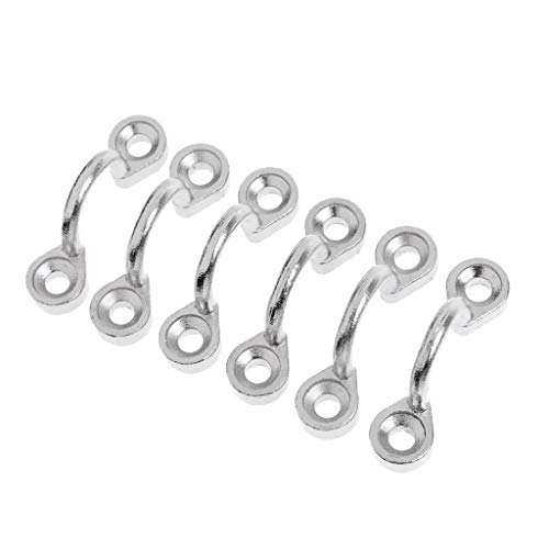 Inzopo 6 Piece Pad Eye, Tie Down, Kayak Deck Loops, 316 Stainless Steel