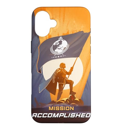 Carcasa para iPhone 16 Plus Helldivers 2 Mission Accomplished with Flag Video Game