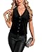 Gaharu Womens Vests Fashion Casual: Fall Velvet Cropped Blazers for Women Trendy Back 2Xl - Banquet Steampunk Jacket Office Professional - New Years Eve Party Guest Holiday Dressy Outerwear Christmas