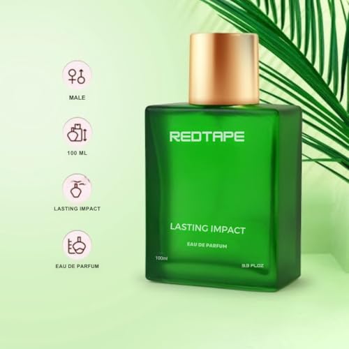 Image of Red Tape Lasting Impact Eau De Parfum for Men 100ml | Premium Long-Lasting Perfume | Fresh & Elegant Scent | Luxury Fragrance for Men | Ideal for Gifting | Best Gift for Him