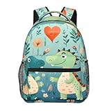 Sac à dos décontracté : ce joli petit sac à dos de grande capacité imprimé dinosaure est fabriqué en toile de haute qualité, il a une bonne perméabilité à l'air, léger, résistant à l'usure et facile à nettoyer.