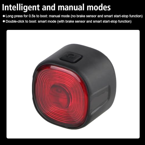 Luz trasera de freno inteligente para ciclismo nocturno seguro 6