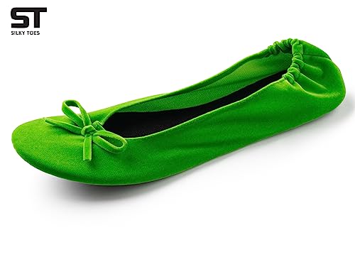 Image of Velvet Foldable Flats for Women, Portable Ballet Shoes for Travel & Events
