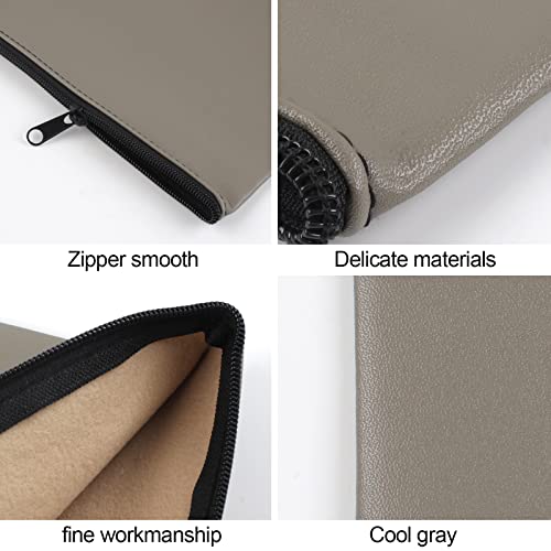 Image of 4Pack Money Bag 11 X 6, Safe Durable Money Bags with Zipper for Cash Waterproof, Coin Money Pouch PU Leather Bank Bag with Zipper for Checks Makeup Bills Receipts Tool Storage Bag (Grey), Grey, 4 Pieces, Durable