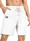 🌴Der ideale Begleiter für Freizeit und Strand🌴: Diese Leinenshorts für Herren eignen sich nicht nur als Strandshorts,sondern auch als Sommerhose für den täglichen Gebrauch.Perfekt für Urlaub,Yoga, Reisen,Joggen und mehr.Die beste Wahl für Ihre Freizeitaktivitäten!