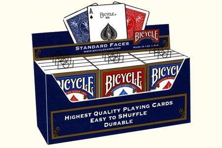 Carton de Jeux Bicycle Standard Bleus Rouges (144 Jeux de Carte, 12