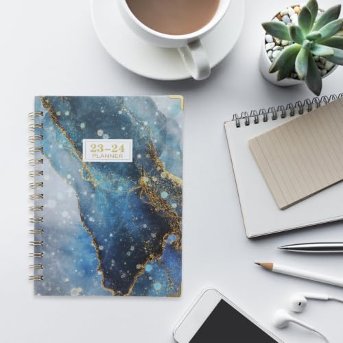 Hemobllo Planificateur Académique Agenda Scolaire en Spirale Papier de Juillet 2023 à Juin 2024 Carnet de Notes de Bureau pour Usage Quotidien au Bureau Voyageurs – vue 5