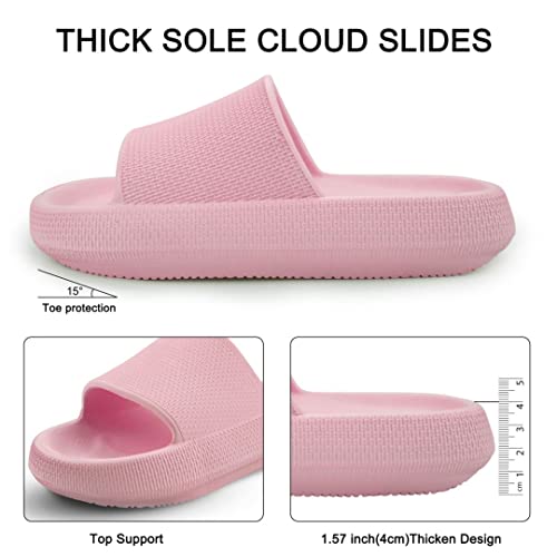 Cloud Slides For Men And Women,Pillow Slippers Bathroom Womens Sandals,Non Slip Thick Sole Platform Shoes #TOP3