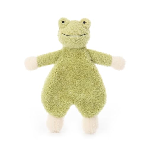 Apricot Lamb Manta de segurança de animais de pelúcia sapo verde infantil personagem cobertor luxuoso aconchegante pelúcia 25,4 cm