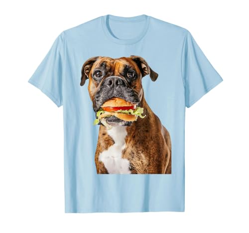 Boxer Burger T-Shirt, Men, Baby Blue, Small