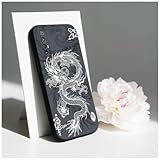 Compatibile con OPPO Find X2 Neo Custodia Morbida TPU Antishock Disegno Drago Cover