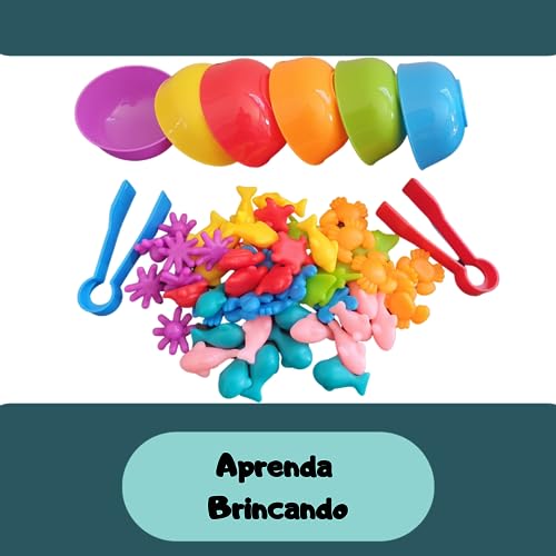 Kit Montessori Classificação de Cores - Fundo do mar