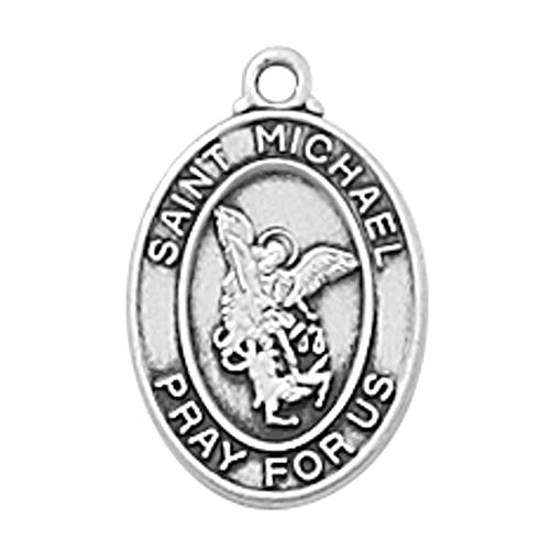 Bonyak Jewelry Sterling St Michael Baby Pendant Boxed