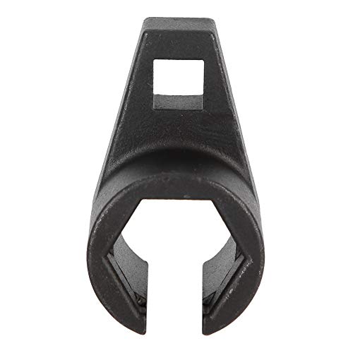 Sauerstoffsensor-Ausbauwerkzeug, Eisen Sauerstoffsensor-Hülseneinsatz gekröpfter Schraubenschlüssel Universal-Ausbauwerkzeug Gewindejäger-Set zur Vermeidung von Kabelschäden für alle Fahrzeuge schwarz