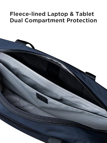 ALPAKA Bravo Brief - 16 Inch Laptop Briefcase, Moonlight Blue Computer Bag with Weatherproof Axoflux 400D Fabric, Messenger Bag for Men and Women, Business Bag for Work Travel