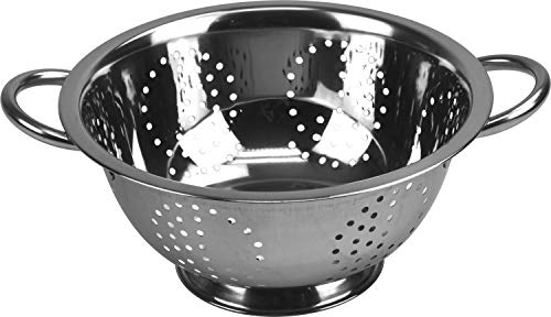 Stainless Steel Twin Handle Colander Food Strainer 24cm