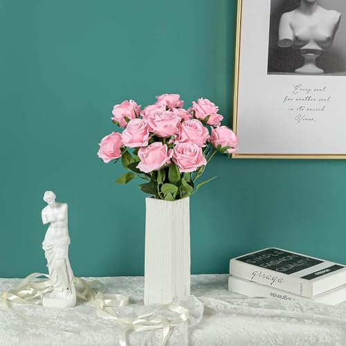 Tifuly Pink Fake Roses Artificial Flowers - Image 4