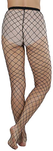 Image of ToBeInStyle Women's Large Mesh Fishnet Patterned Pantyhose Tights