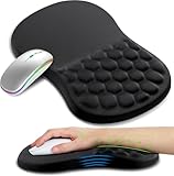 BUMOKO Mouse Pad,Alfombrilla de Ratón Ergonomic con Diseño de Masaje,Base de Goma Antideslizante Mousepad,Reposamuñecas...