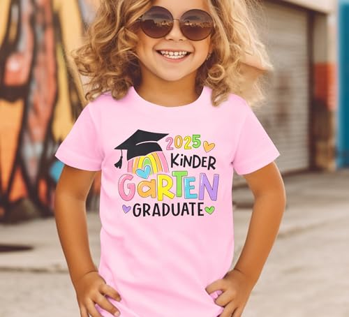 Kindergarten Graduation Shirt for Girl: Last Day of School Shirt Kids 2025 Preschool Graduation Gift Tee Top4