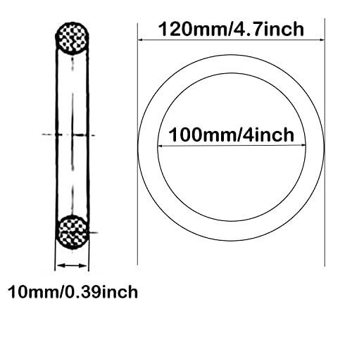 2 Pcs Metal O Rings 4 Inch Heavy Duty 304 Stainless Steel Welded O Ring Multi-Purpose O-Ring For Macrame, Diy Crafts, Hardware, Bags, Camping Belt, Dog Leashes, Keychain, Purse. #TOP2