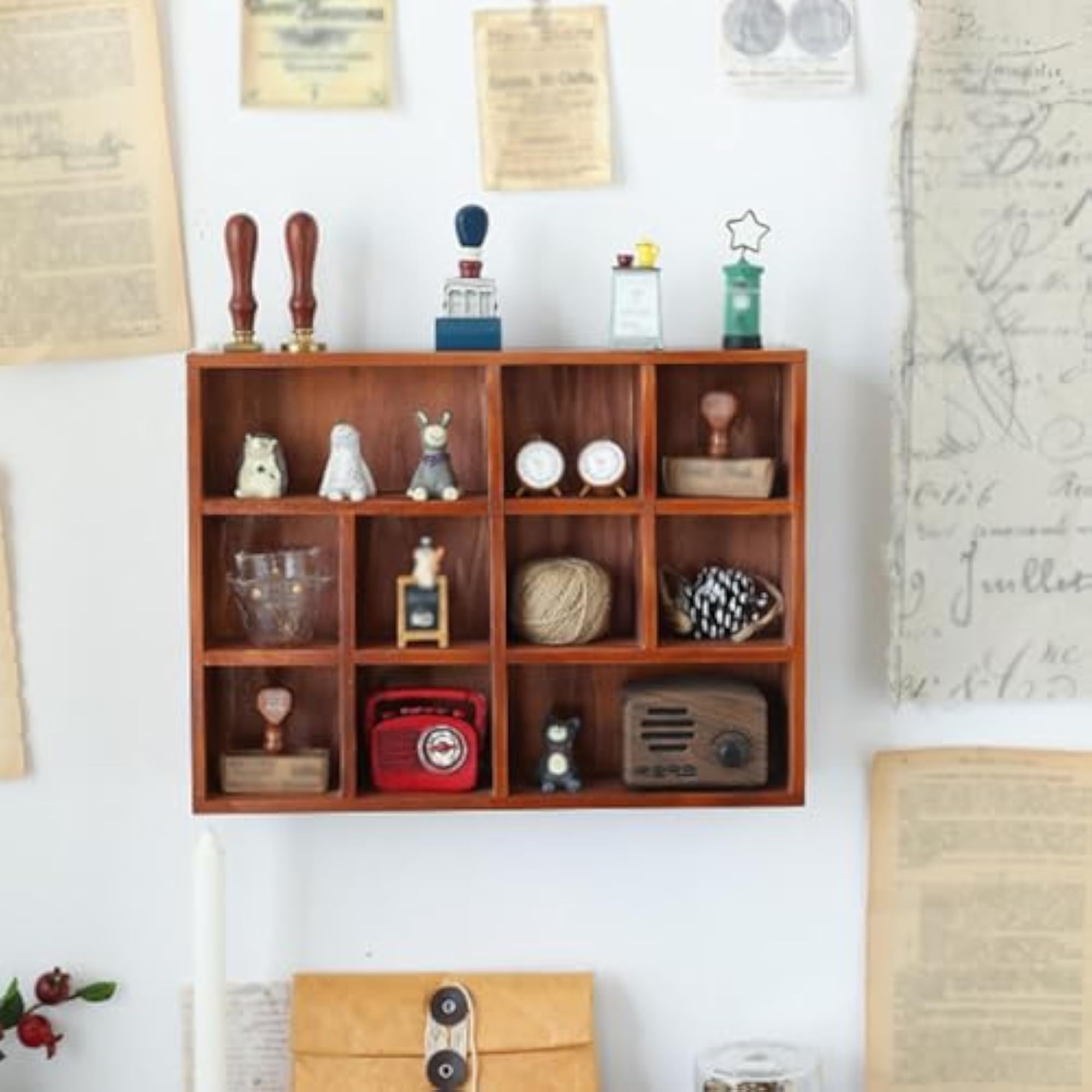 Shadow Box Display Shelf for Figurines