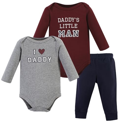 Hudson Baby Unisex Cotton Bodysuit and Pant Set