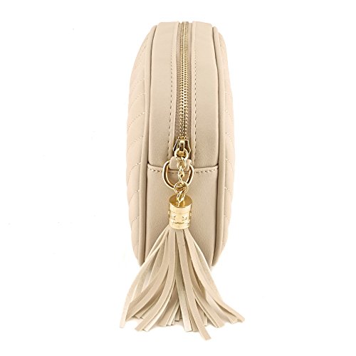 Simple Shoulder Crossbody Bag With Metal Chain Strap And Tassel Top Zipper4