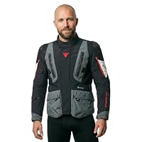 Dainese Carve Master 4 Gore-Tex wasserdichte Motorrad Textiljacke, schwarz/grau/rot, 50 – Ansicht 2