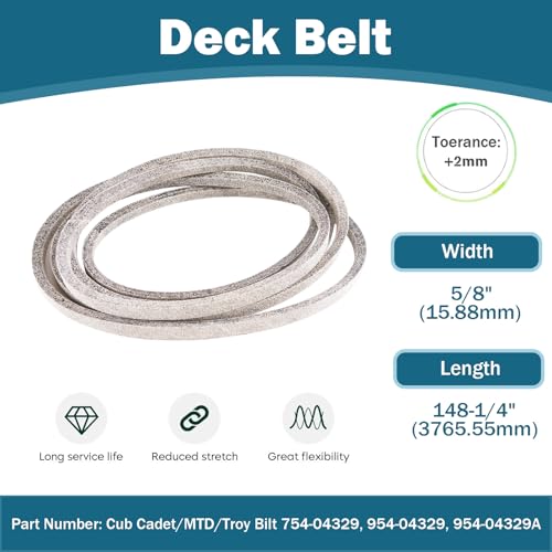 SCBHWJ 54'' Deck Rebuilds Kit Fits MTD Cub Ca det RZT L54KW L54KH S54 Zero Turn 3 Spindles (618-05137 918-05137) 3 Blades 742-0677 2 Idler (753-04129) 1 Idler (756-04511B) 1 Belt (954-04329) by SCBHWJ - Image 6