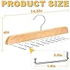 Resovo Tank Top Hanger with Premium Wood, 20 Large Capacity, Space Saving,360 Degree Rotating, Foldable Metal Hooks, Tank Tops #1