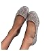 Imagen de Generisch Jelly Sandalias Mujer Tejidas Jelly Flats Sandalias de Jelly de Cristal Transparente Hueco en Ballet Zapatos Clásicos Bailarinas de Playa Bailarinas en Forma de T Bailarinas Romanas Botas de