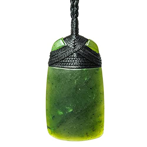 Nephrite Greenstone Jade Maori Adze Toki Strength Necklace 58mm