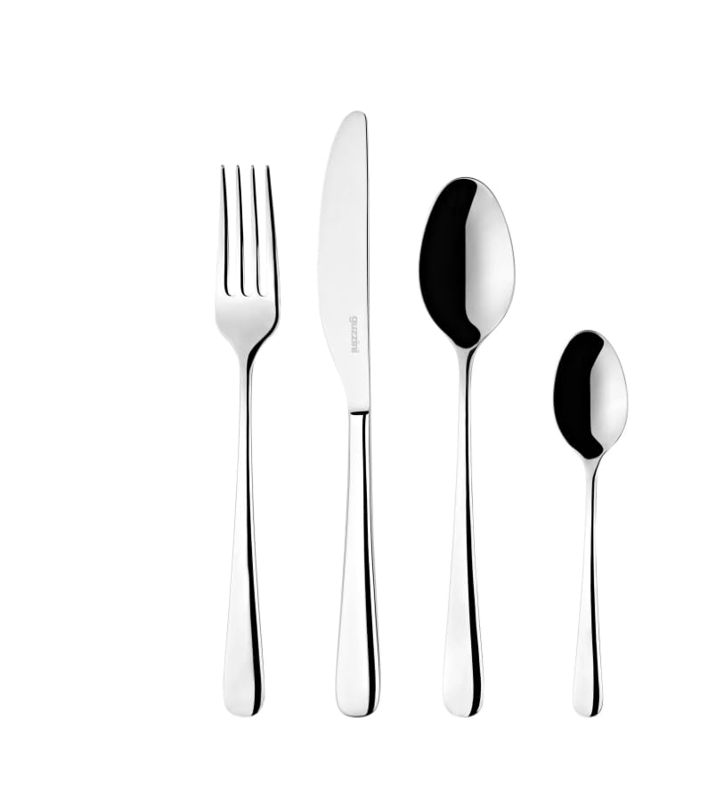 Guzzini - Set 24 posate in acciaio inox 18/10, Zelda