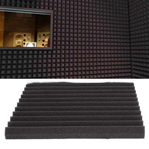 10 Paneles Acústicos Ignífugos en Espuma Gris Oscuro para Tratamientos Acústicos miniatura 3