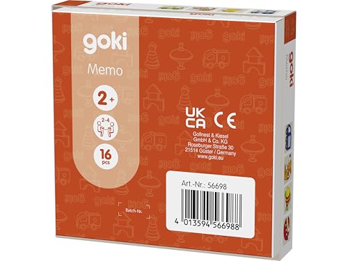 GOKI 56698.0 My First Memo Game, Mixed, Medium - Image 3