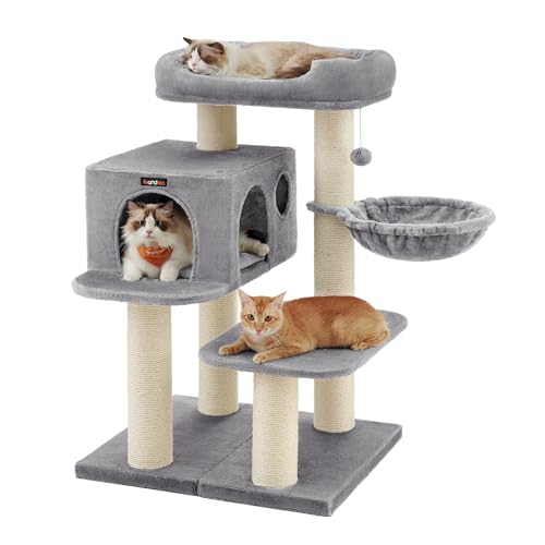 Feandrea Kratzbaum für große Katzen, XXL, hochbelastbar, Katzenturm mit 6 extra dicken...