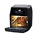 Price comparison product image Daewoo 12L Rotisserie Air Fryer Oven with Rapid Air Circulation and Large Window with Interior Light, 80-200°C Thermostat Control, Includes Basket, Skewer, Removal Tool, Drip Tray & 3 Mesh Baskets