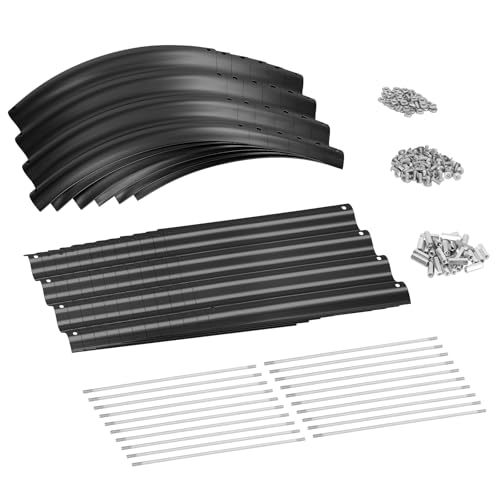 Land Guard 8×2×1ft Galvanized Raised Garden Bed Kit, 108 Gallon Capacity Raised Garden Boxes Outdoor, Oval Metal Raised Garden Beds for Vegetables, Gray(with 10 Connecting rods) by Land Guard - Used condition - Image 3