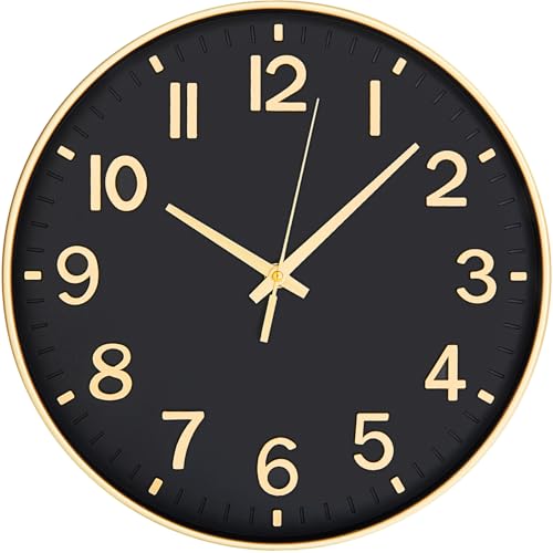 Image of HZDHCLH Wall Clock 8 Inch Silent Non Ticking Quartz Modern Decorative Clock