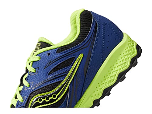 Saucony Cohesion Tr14 Lace To Toe Trail Running Shoe, Blue/Black/Green, 6 Us Unisex Big Kid #TOP5