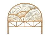 Vente-unique-Cabecero de Cama 140 cm - Ratán - Natural - EFELA