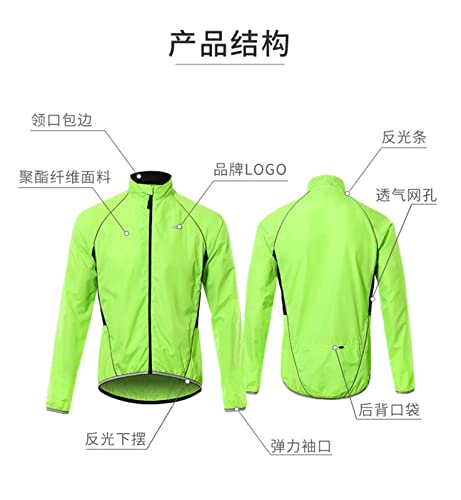 Maillot de cyclisme à manches longues vert XL pour homme - 4