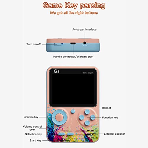 Console de jogo portátil com tela colorida de 3,0